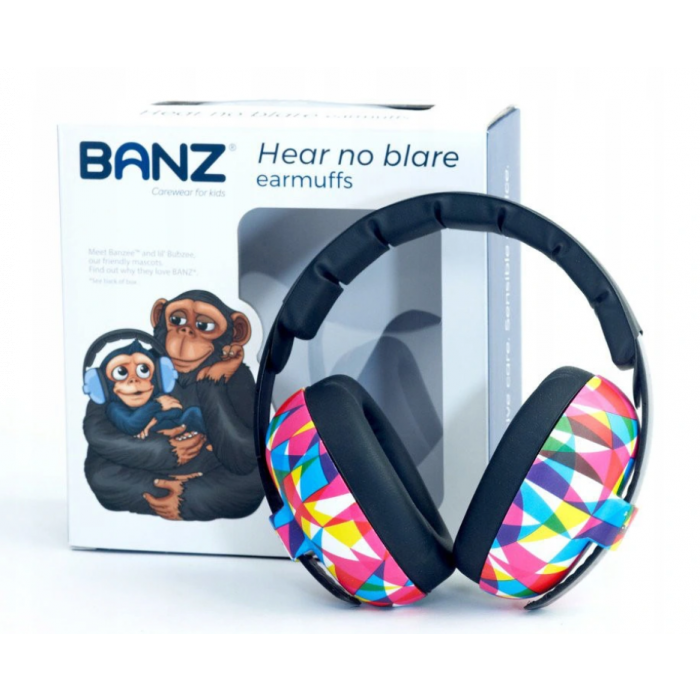 Banz earmuffs for Babies and Toddlers from 0-3 Years (Peace)