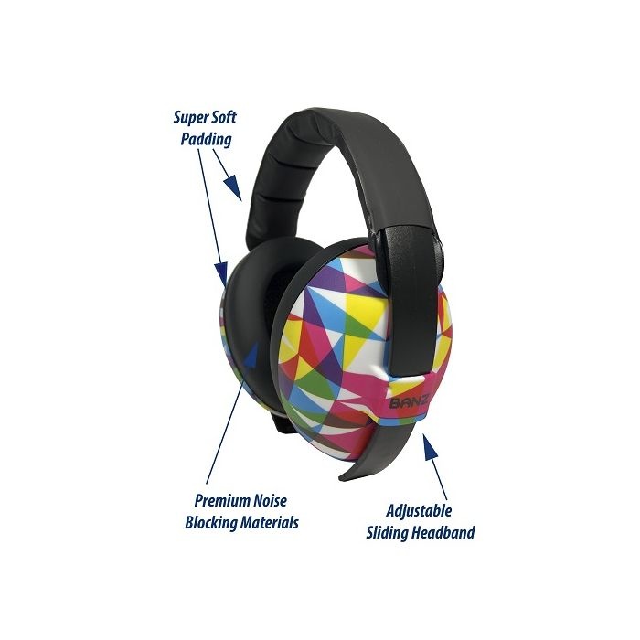 Banz earmuffs for Babies and Toddlers from 0-3 Years (Peace)