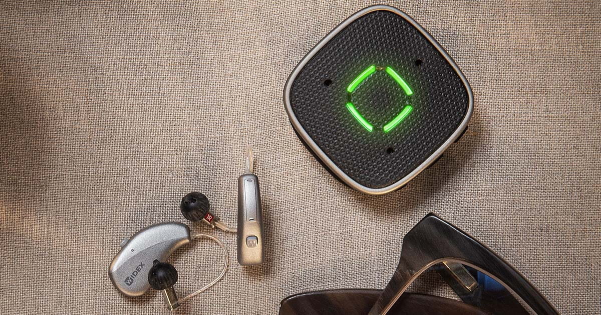 Widex Sound Assist – Partnermikrofon – Tischmikrofon – Freisprech-Audio – Streamer