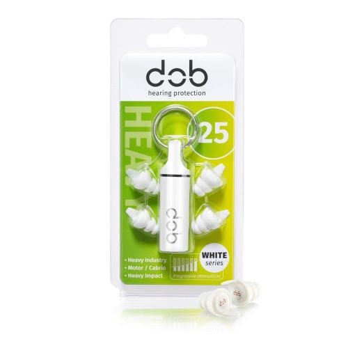 Reusable White Series 25db - Herbruikbare oordopjes voor op de motor