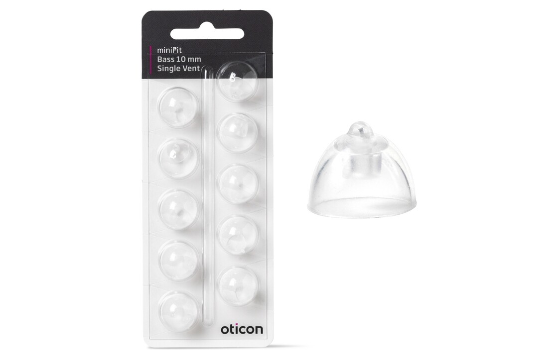 Oticon miniFit Domes - Single and Double Vent.