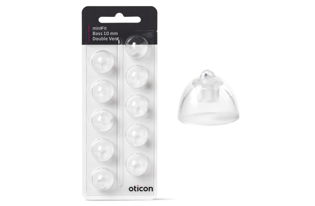 Oticon miniFit Domes - Single and Double Vent.