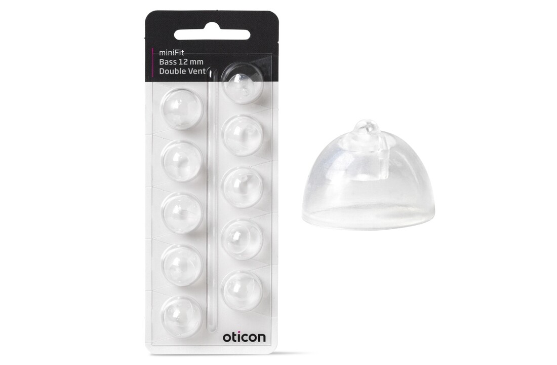 Oticon miniFit Domes - Single and Double Vent.