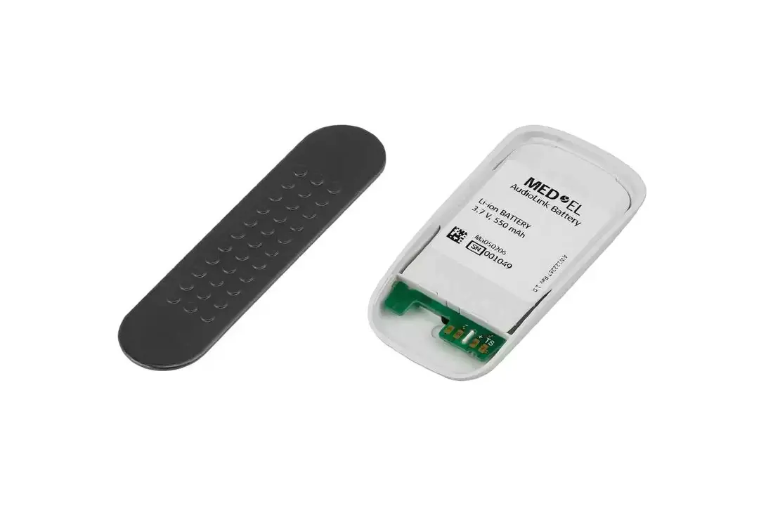 MED-EL AudioLink Batterie und Öffnungswerkzeug