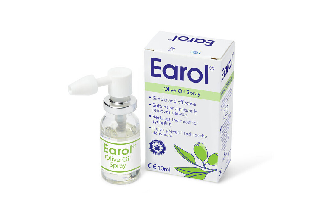 Earol Olivenöl-Sprühgerät gegen festsitzendes Ohrenschmalz
