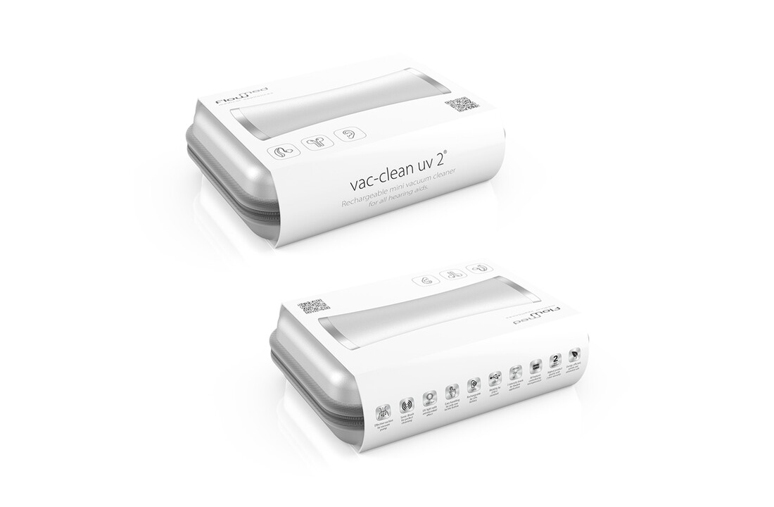 vac-clean uv 2- Wiederaufladbarer Mini-Staubsauger für Hörgeräte