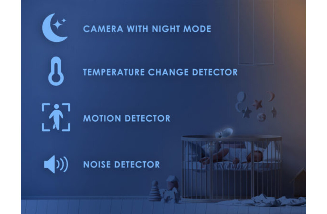 Geemarc Amplicall Sentinel 1 Baby Monitor - With Flash and Vibrating Pad for the Hard of Hearing