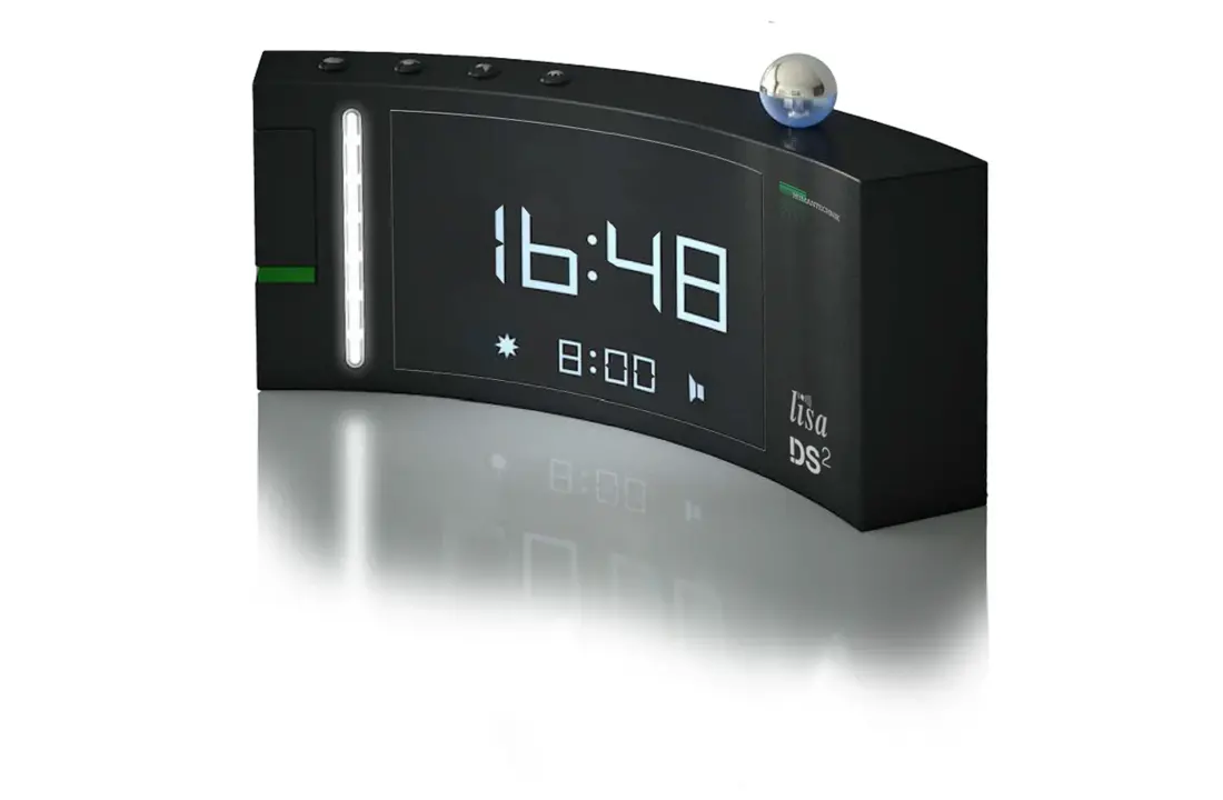 DS-2 Digitalwecker – mit Blitzlicht, lautem Alarm und optionalem Vibrationskissen
