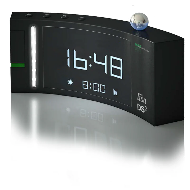 sa DS-2 Digital Alarm Clock – with flash light, loud alarm, and optional vibrating pad