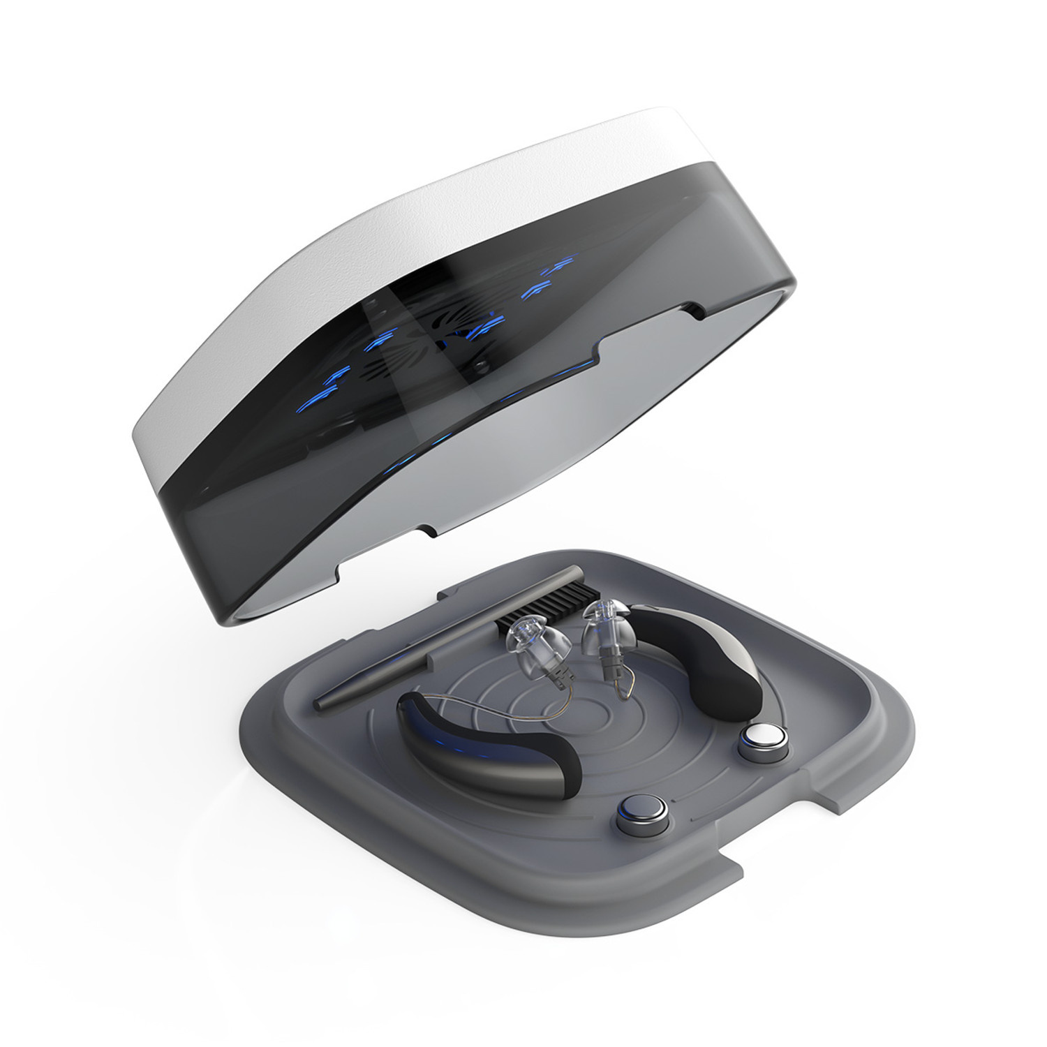 Dry Turbo CD 2.1® – Turbo dryer for hearing aids with UV hygiene, fast, safe and energy-efficient