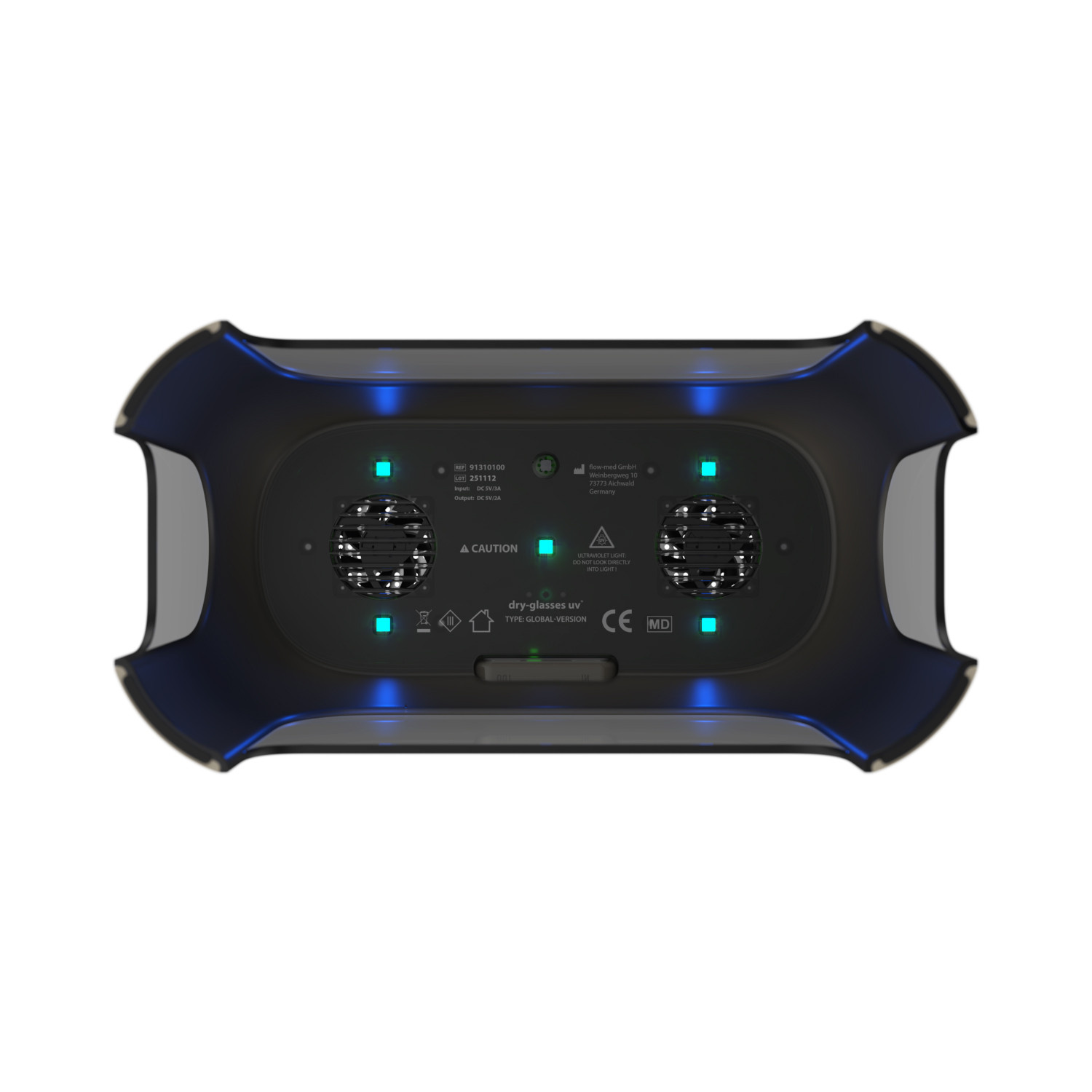 Dry-Glasses UV® Smart Dry Box – intelligente UV-Trockenbox für Brillen und Hörgeräte