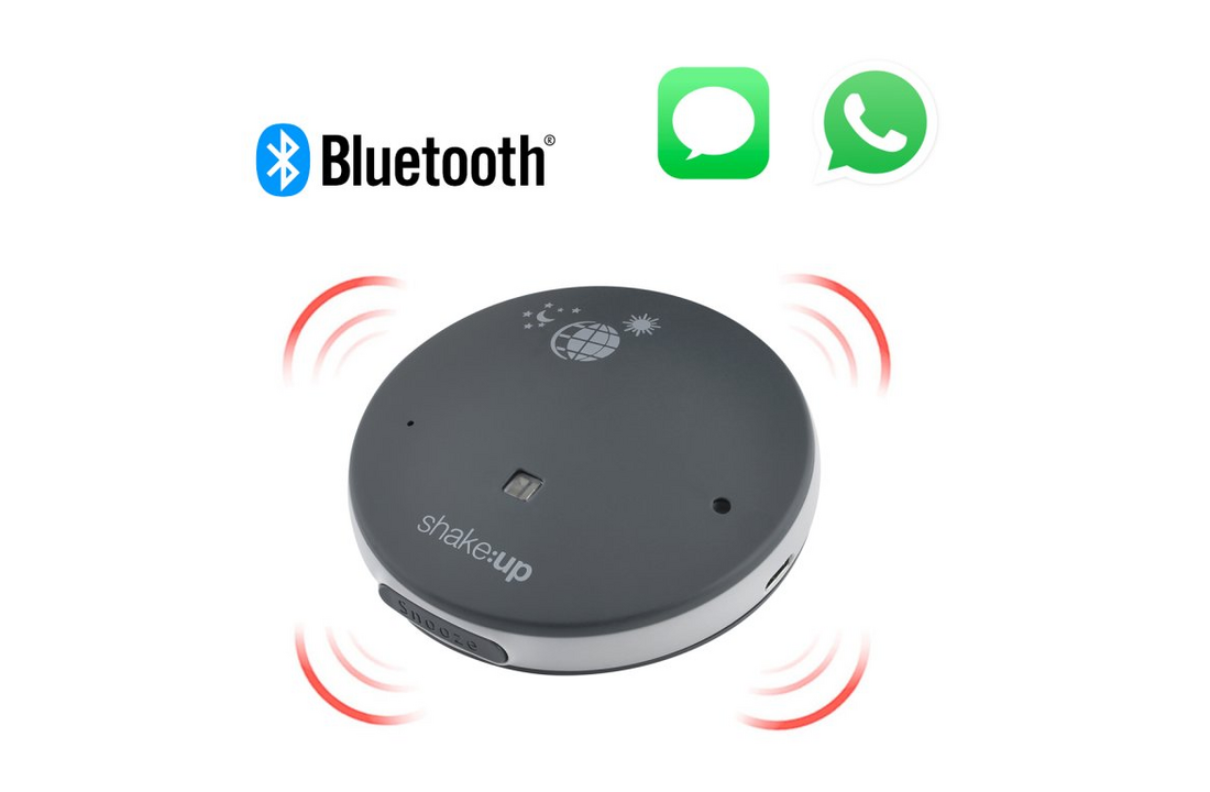 Shake-Up Pro kabelloser Bluetooth Vibrationswecker – starke Vibrationsscheibe für Smartphones