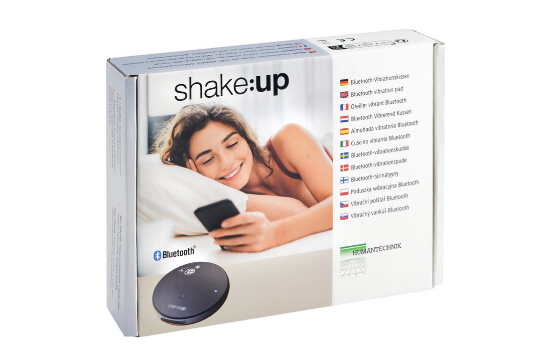 Shake-Up Pro kabelloser Bluetooth Vibrationswecker – starke Vibrationsscheibe für Smartphones