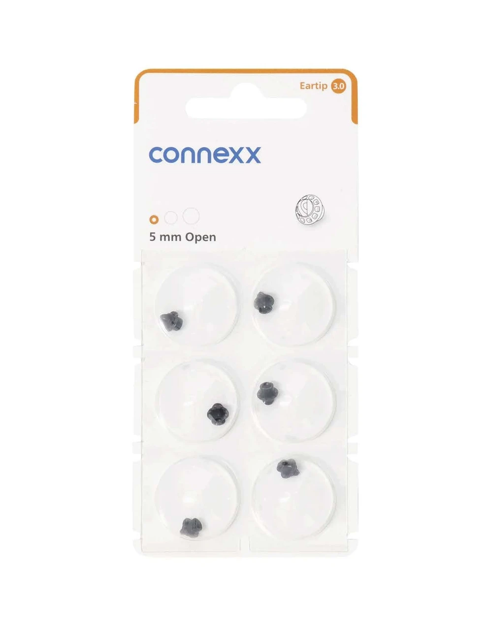 Signia / Connexx EarTip 3.0 Open 5 mm – Hearing Aid Domes – 10993678
