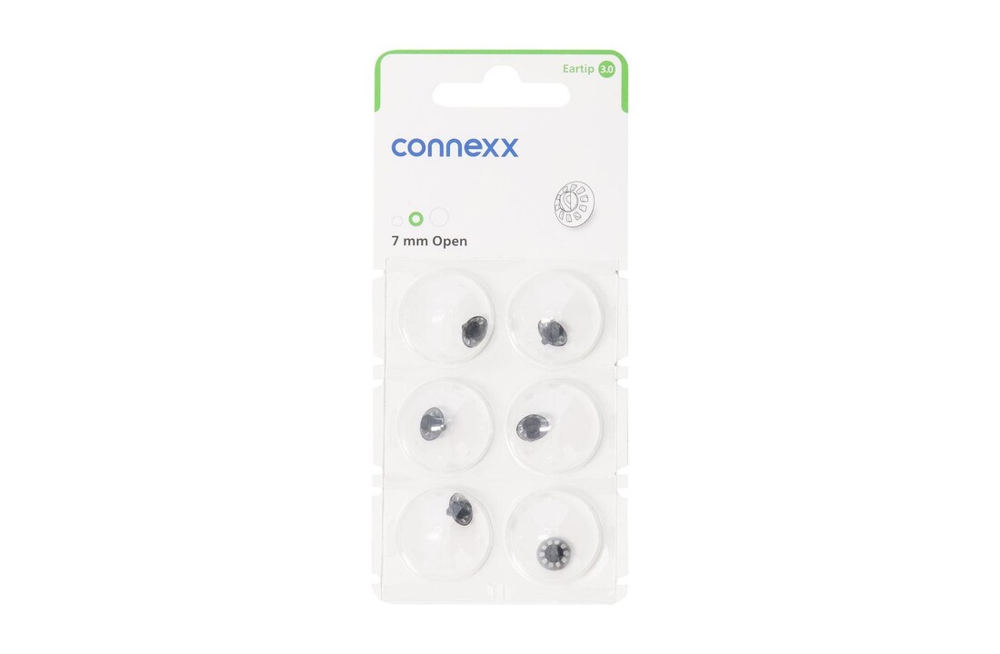 Signia / Connexx EarTip 3.0 Open 7 mm – Hearing Aid Domes – 10993680
