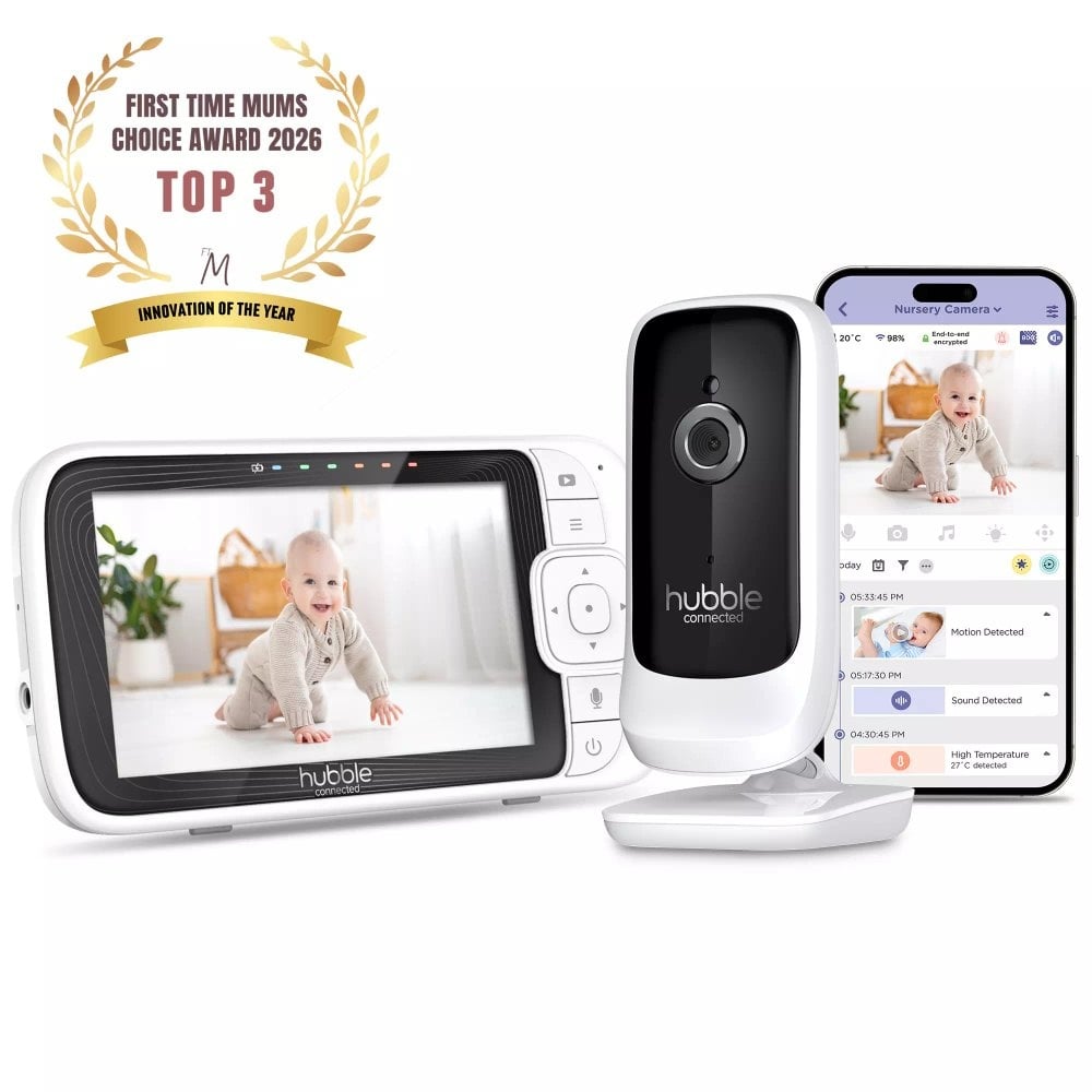 Hubble Nursery Pal Connect 5 HB540 – wifi-babyfoon met camera en 5-inch ouderunit