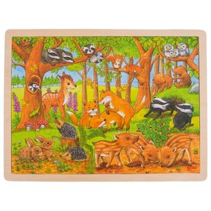 Goki Legpuzzel - Jonge dieren in het bos