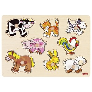 Goki Inlegpuzzel - Dieren