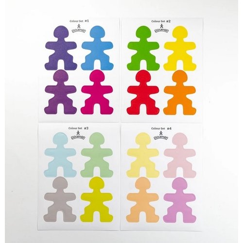 Flockmen Flockmen - Stickerset (kleur) Flockmen Flockmen - Stickerset (kleur)