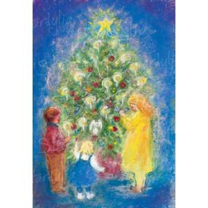Om de kerstboom