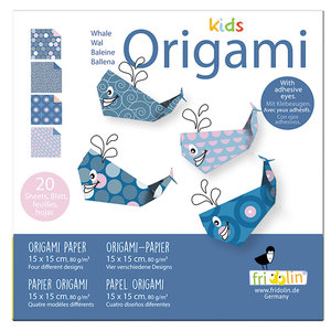 Fridolin Kids Origami Walvis (incl. stickers)