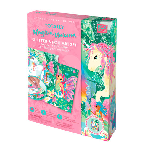 Box CanDIY Knutselset glitter en folie - Totally Magical Unicorns Box CanDIY Knutselset glitter en folie - Totally Magical Unicorns