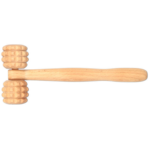 Hofmeister Houten massage roller met handvat 23,5cm