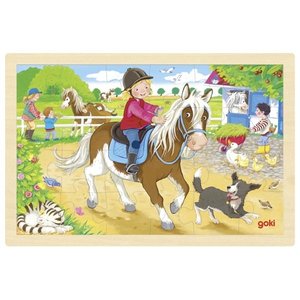 Goki Legpuzzel - Pony boerderij