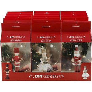 Creativ Company Creative kit - Notenkraker, Kerstman of Ballerina