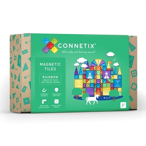 Connetix Rainbow Creative Pack - 100 delig Connetix Rainbow Creative Pack - 100 delig