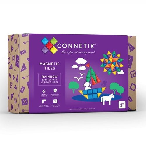Connetix Rainbow Starter Pack - 62 delig Connetix Rainbow Starter Pack - 62 delig