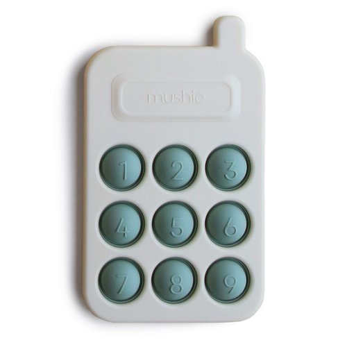 Mushie Telefoon sensorisch - cambridge blue Mushie Telefoon sensorisch - cambridge blue