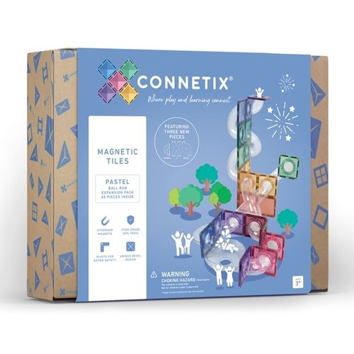 Connetix Pastel Ball Run Expansion Pack - 80 delig