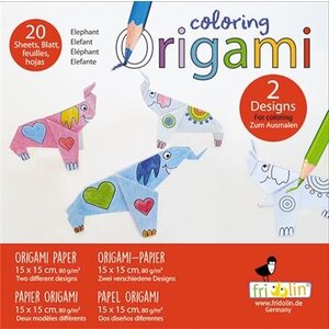 Fridolin Coloring Origami Olifant