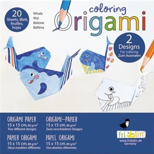 Fridolin Coloring Origami Walvis