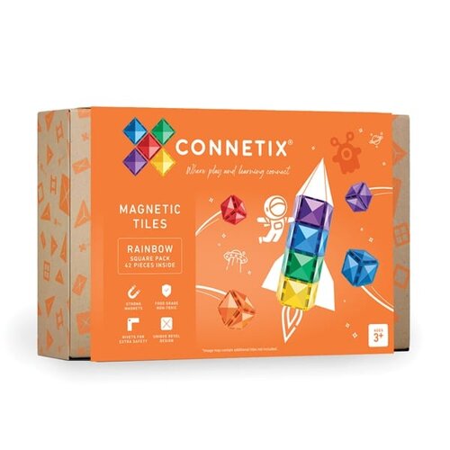 Connetix NIEUW! Rainbow Square Pack - 42 delig