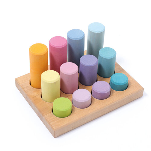 Grimm's Pastel sorteerspel cilinders