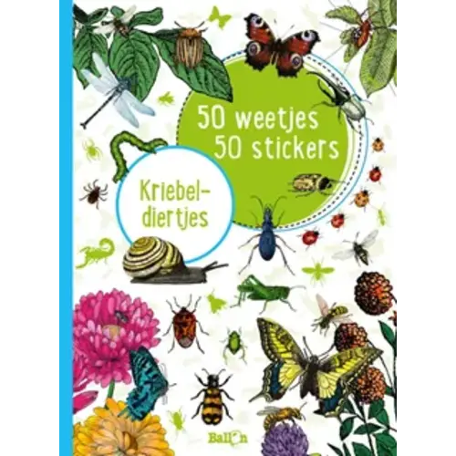 Kriebeldiertjes 50 weetjes - 50 stickers