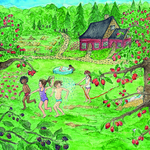 Toverlux Silhouette Red Cottage: Summer - Eentje van Margo