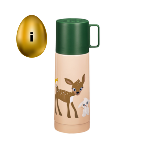 Blafre Blafre RVS thermosfles 350 ml - Deer & Rabbit Blafre Blafre RVS thermosfles 350 ml - Deer & Rabbit