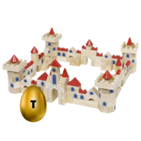 Bouwblokken - Kasteelblokken 145 stuks