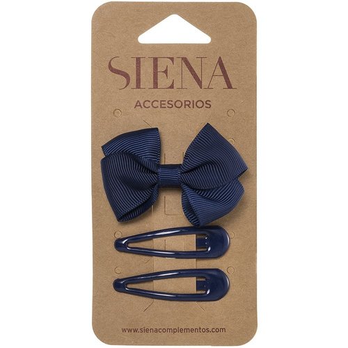 SIENA Set -  Strik met 2 speldjes donkerblauw