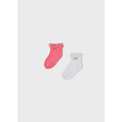 MAYORAL 2-pack sokjes- Fushcia MAYORAL 2-pack sokjes- Fushcia