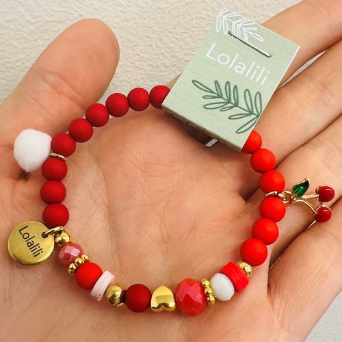 LOLALILI EXCLUSIEF Armbandje - Rood LOLALILI EXCLUSIEF Armbandje - Rood