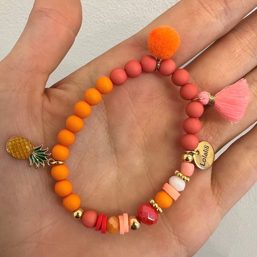 LOLALILI EXCLUSIEF Armbandje - Oranje LOLALILI EXCLUSIEF Armbandje - Oranje