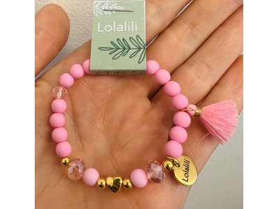 LOLALILI EXCLUSIEF Armbandje - Roze