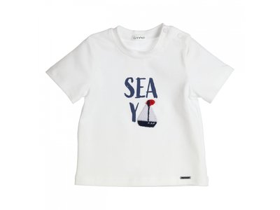 GYMP T-shirt - Wit 'Sea Ya'