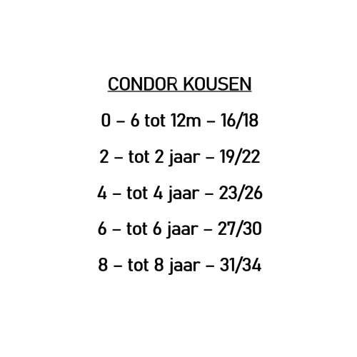 CONDOR Kniekousen -  CAMEL met strik