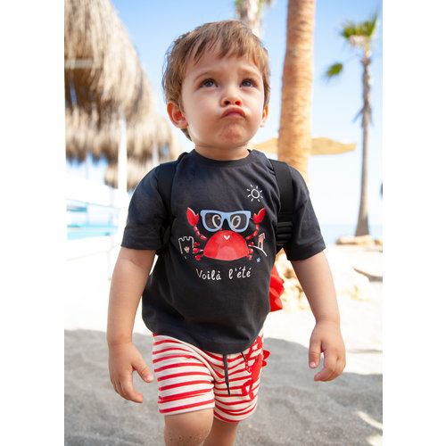 MAYORAL T-Shirt - Antraciet met krab MAYORAL T-Shirt - Antraciet met krab