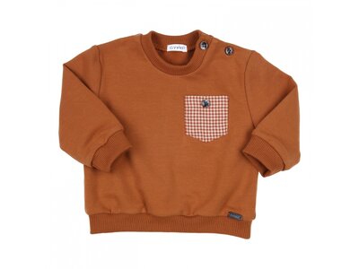 GYMP Sweater - Cognac met zakje